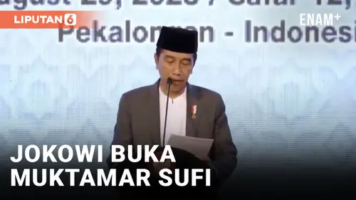 VIDEO: Didampingi Habib Luthfi, Jokowi Buka Muktamar Sufi Internasional 2023