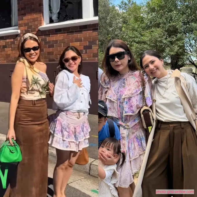 Ipar Rasa Bestie, Tampilan Fashionable Jessica Mila dengan Kedua Kakak Iparnya Saat Liburan ke Australia