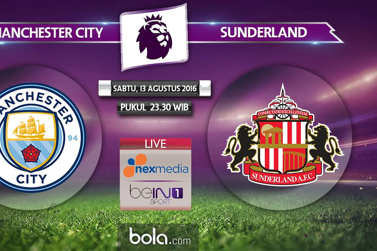 Manchester City Vs Sunderland (Bola.com/Adreanus Titus)