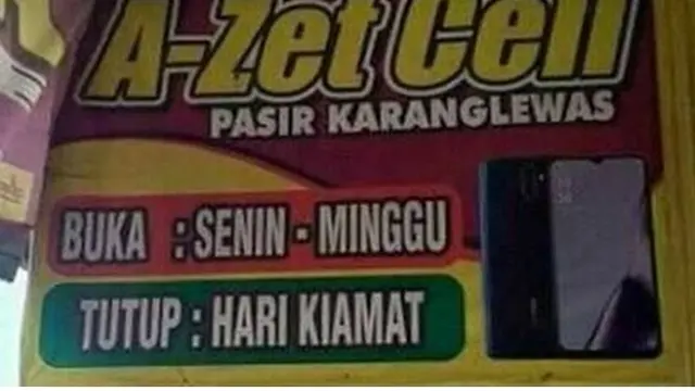 6 Tulisan Kocak di Counter HP Ini Bikin Geleng Kepala
