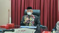 Wali Kota Depok, Mohammad Idris saat ditemui di aula Teratai Balai Kota Depok. (Liputan6.com/Dicky Agung Prihanto)