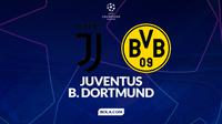 Cover prediksi Juventus versus Borussia Dortmund di Liga Champions. (Bola.com/Gregah Nurikhsani)