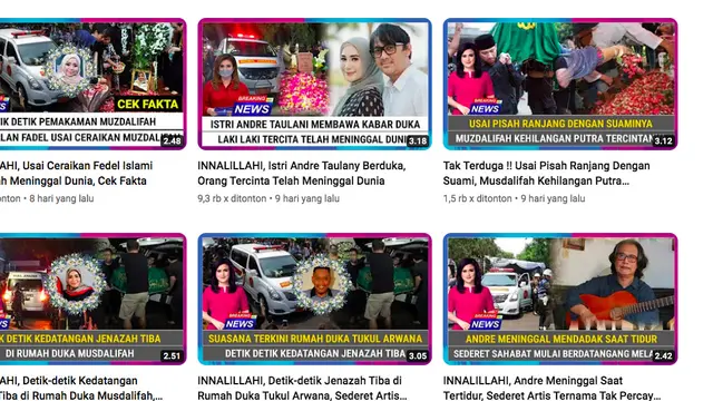 Heboh Isu Andre Taulany Meninggal Dunia Saat Tertidur, Ini Fakta Sebenarnya. (YouTube Muda Entertainment)