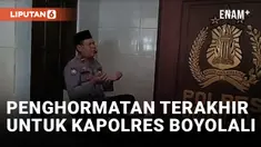 Tangis Pecah, Anggota Polres Boyolali Gelar Sholat Gaib