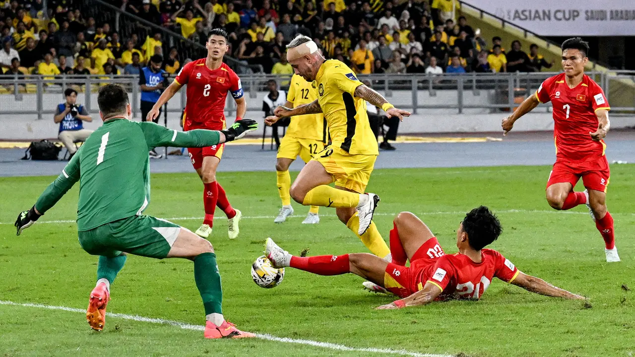 Foto: Beda Nasib dengan Tetangga, Malaysia Bantai Vietnam 4-0 di Kualifikasi Piala Asia 2027