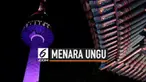 Ada yang berbeda dari panmapakan kawasan menara Seoul. Warna menara berubah menjadi ungu seiring dengan akan digelarnya konser BTS di Seoul, Korea Selatan.