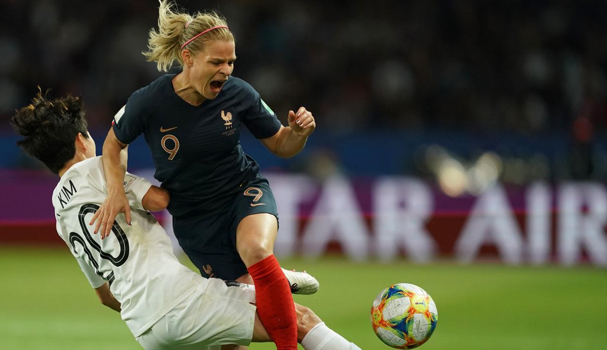 Pada laga perdana Prancis langsung tampil ganas dengan menghajar Korea Selatan dengan skor 4-0. (AFP/Lionel Bonaventure)