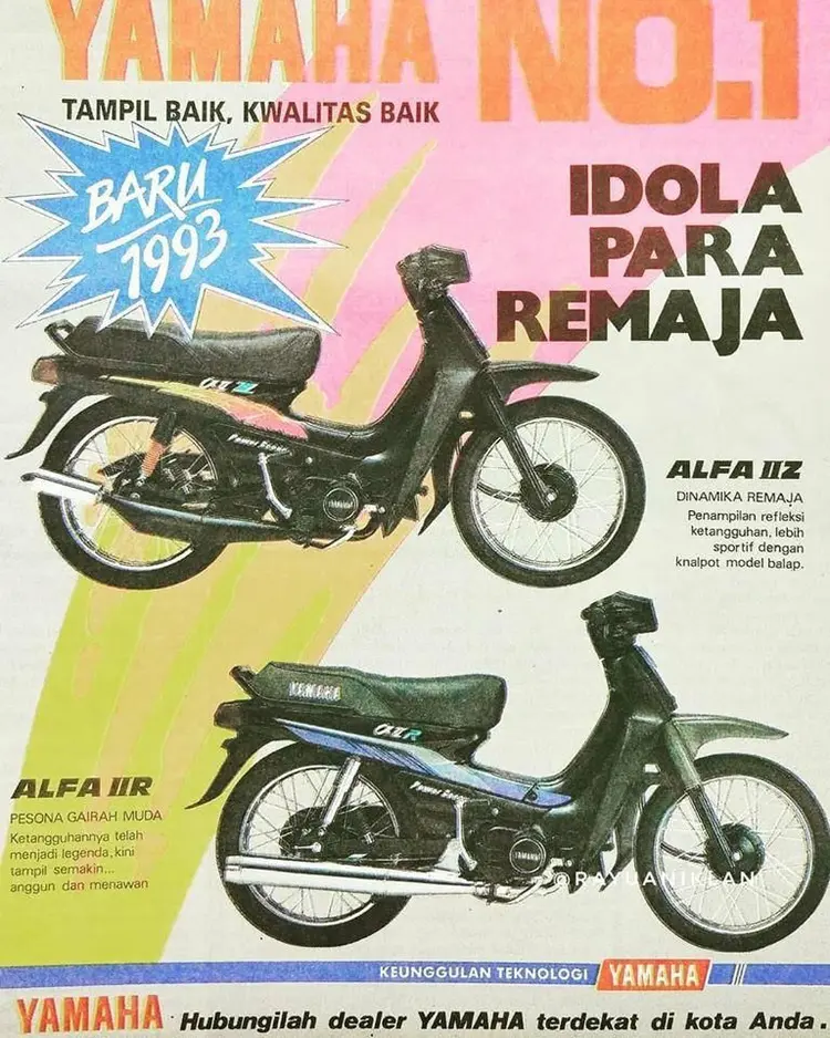 10 Iklan Sepeda Motor Zaman Dulu Dengan Spek Yang Masih Jadul