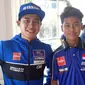 Galang Hendra berabung dengan tim asal Spanyol, The bLU cRU Yamaha WorldSSP Team. (Bola.com/Hendry Wibowo)