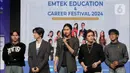 Di festival tersebut Un1ty membawakan empat lagu untuk menghibur para pencari kerja. (Liputan6.com/Herman Zakharia)