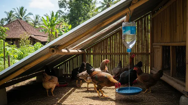 Cara Membuat Minum Ayam Otomatis dari Botol Bekas, Praktis dan Hemat