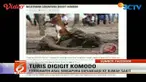 Seorang turis asal Singapura mengalami luka di bagian kaki akibat digigit komodo