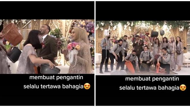Heboh, Aksi Bridesmaid dan Groomsmen Ini Bikin Suasana Jadi Makin Seru