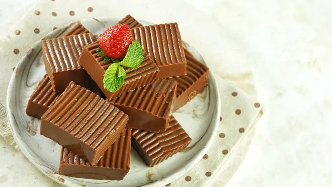 dodol agar-agar puding cokelat