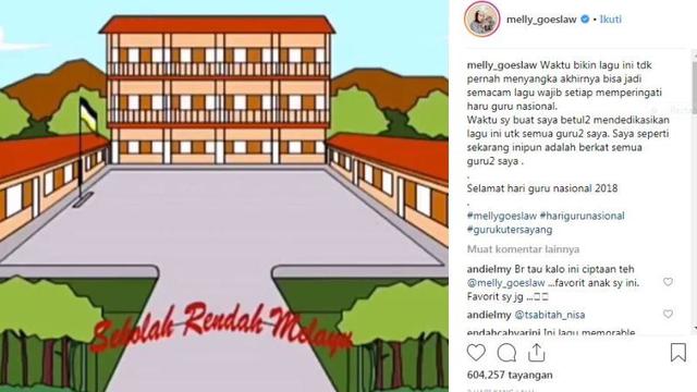 Sumber Inspirasi Melly Goeslaw Dalam Membuat Lagu Guruku Tersayang Lifestyle Liputan6 Com