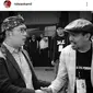 Gubernur Jawa Barat Ridwan Kamil mengunggah foto dirinya bersama Glenn Fredly di akun Instagram @ridwankamil.