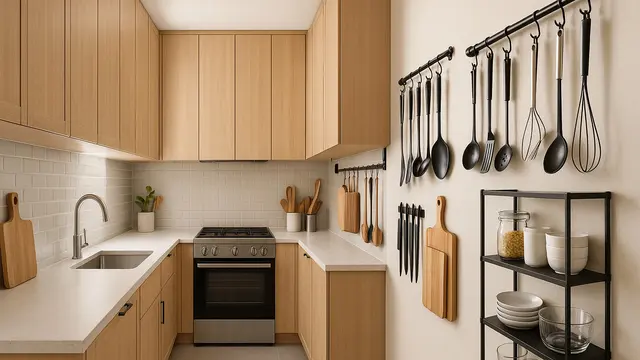 Model Dapur Sempit dengan Kabinet Minimalis, Bikin Rumah Mungil Lega/Ilustrasi AI