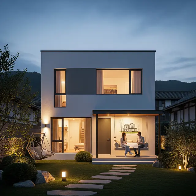 Desain Rumah Mungil yang Romantis