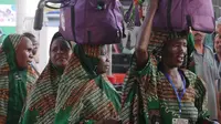 Jemaah Haji Nigeria di Bandara King Abdul Aziz. Darmawan/MCH