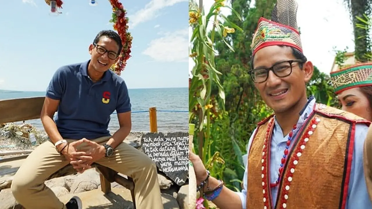 6 Gaya Liburan Sandiaga Uno Keliling Indonesia, Menteri Parekraf Baru
