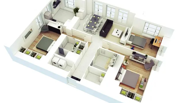 7 Desain Rumah Sederhana dengan 3 Kamar untuk Lahan Kecil