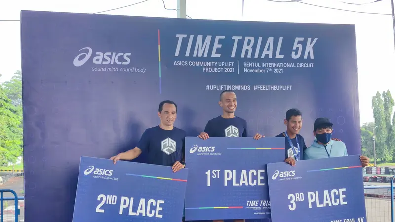 Pandu Winata juara pertama lari time trial 5k