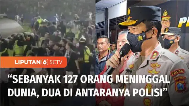 Kapolda Jawa Timur, Irjen Pol. Nico Afinta menyatakan sebanyak 127 orang meninggal dunia akibat tragedi di Stadion Kanjuruhan. Dua di antaranya petugas Kepolisian. Kini 180 orang masih dirawat di sejumlah rumah sakit.