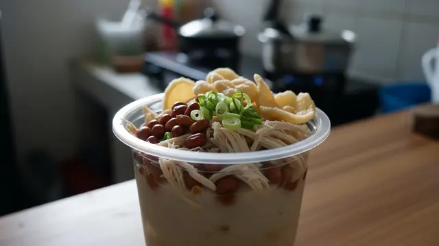 Ide Jualan Menu Sahur Modal Rp100 Ribuan Bubur Ayam Simpel