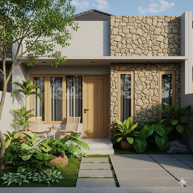 Model Rumah 7x12 Modern 2025 Low Budget untuk Keluarga Muda. Gemini