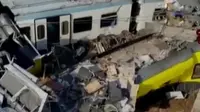 Korban tewas akibat dua kereta penumpang menjadi 25 orang