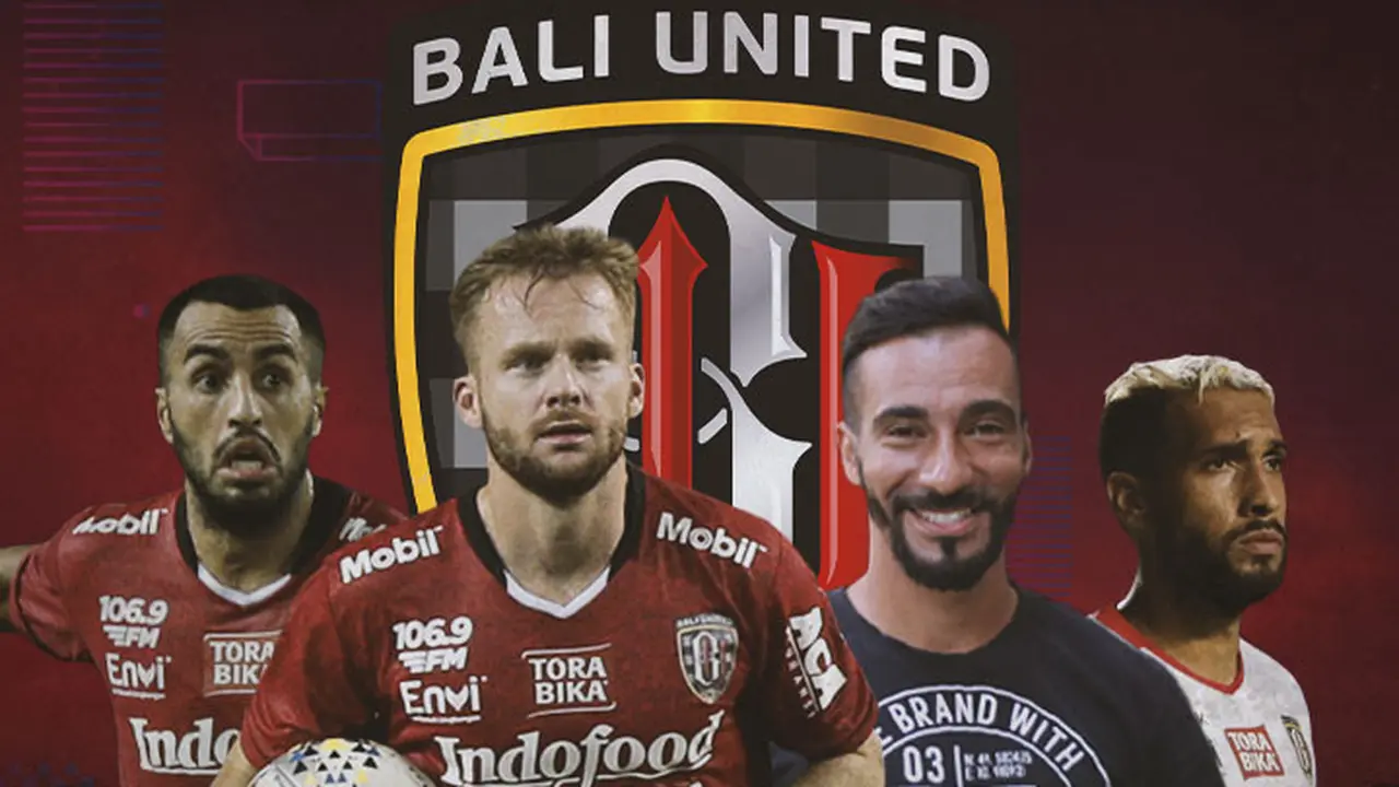 Bali United - Brwa Nouri, Melvin Platje, Diego Assis, Willian Pacheco