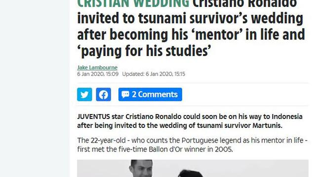 Berita Martunis, Sumber: The Sun