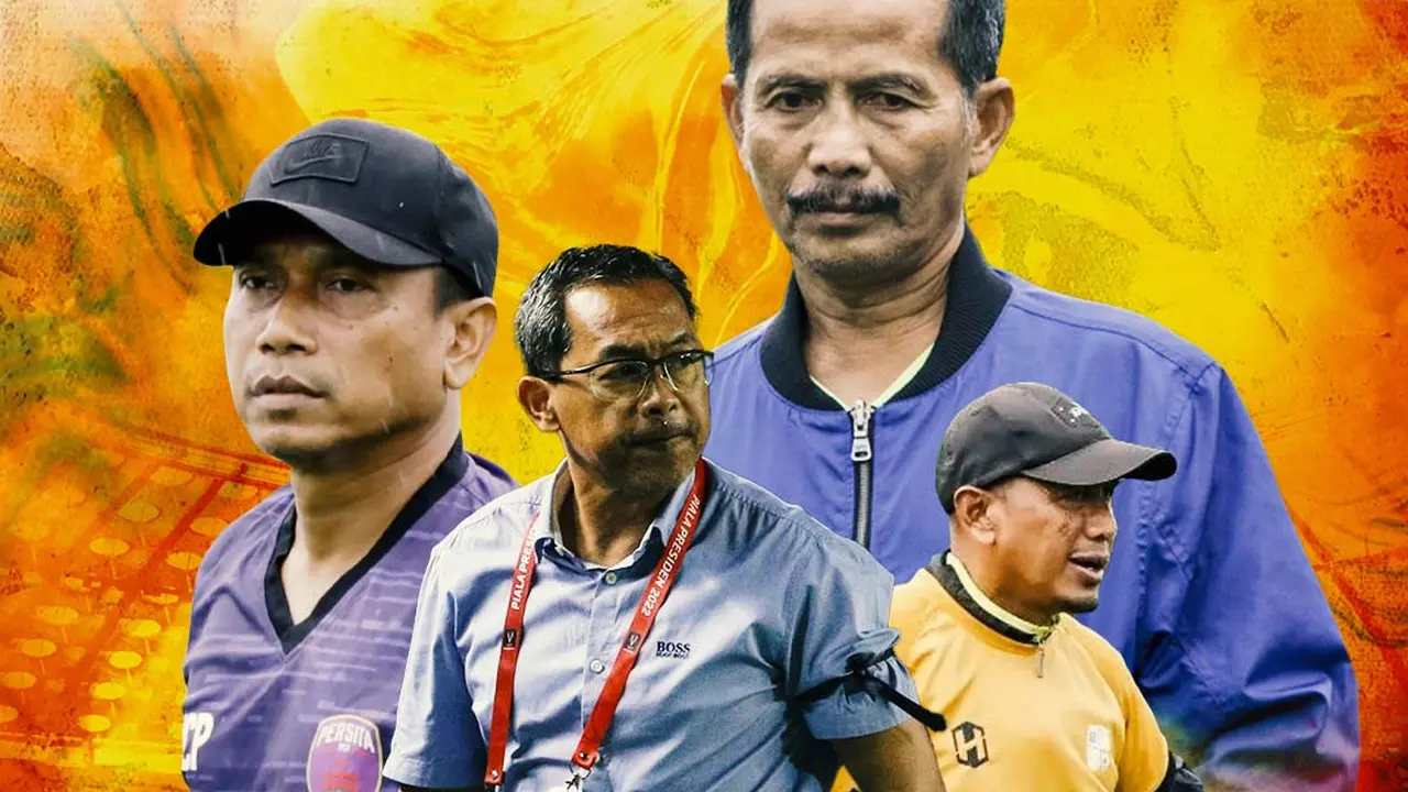 Ilustrasi - Djadjang Nurdjaman, Rahmad Darmawan, Aji Santoso, Widodo C Putro