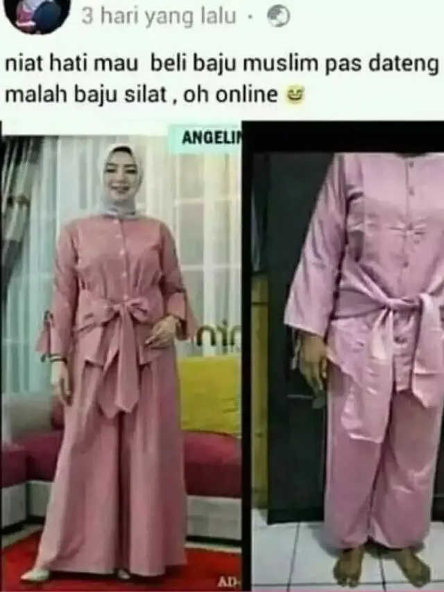 8 Ekspektasi vs Realita saat Beli Baju Lebaran Ini Bikin Tepuk Jidat