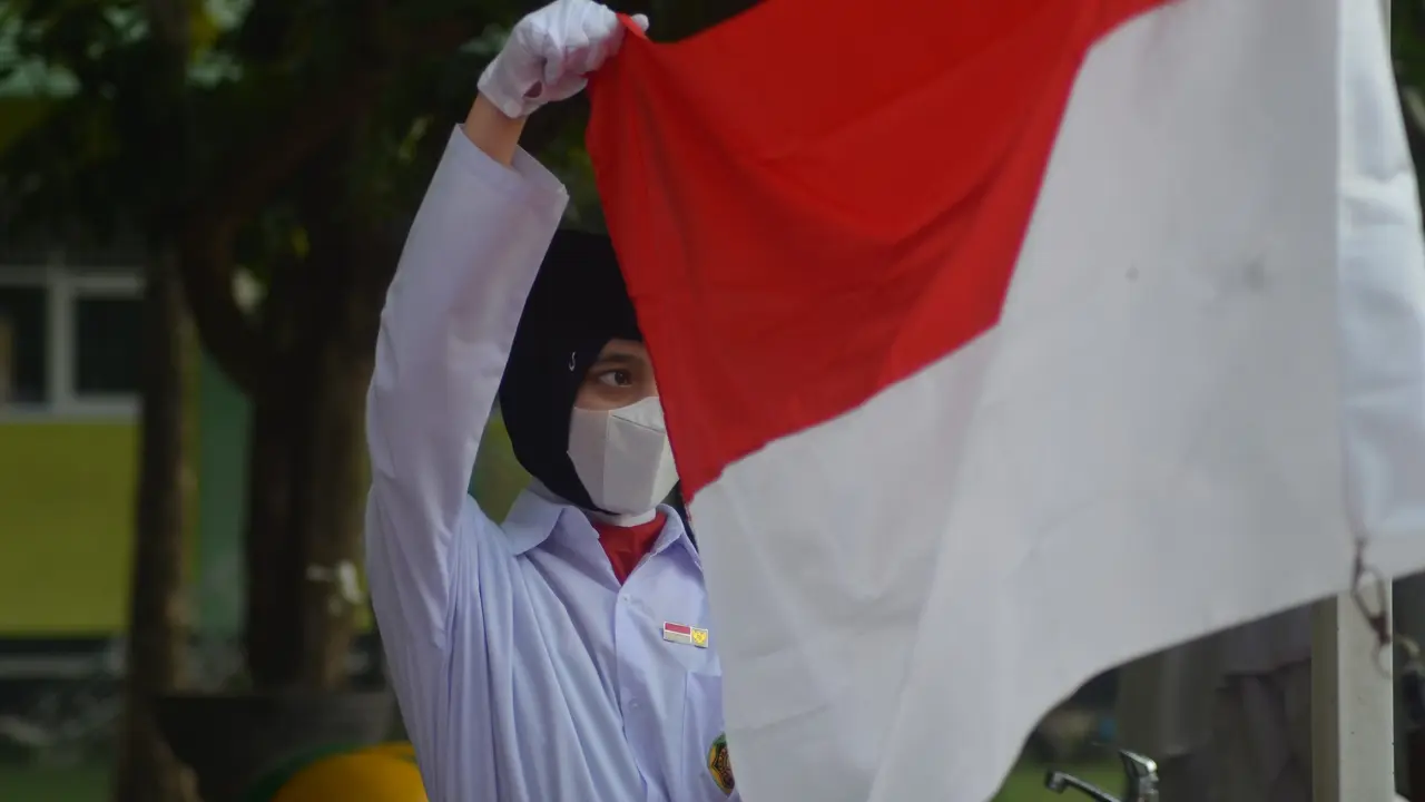 Ilustrasi paskibraka, upacara