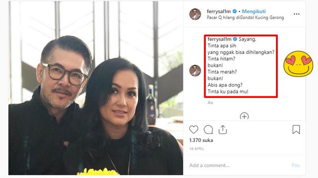 6 Gombalan Receh ala Ferry Salim untuk Istri Ini Bikin Iri yang Jomblo