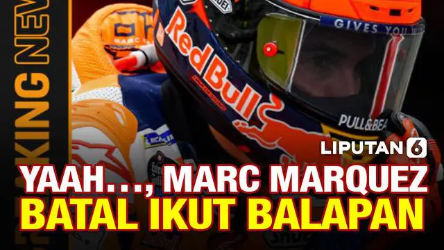 Pengumuman mengejutkan disampaikan MotoGP terkait Pembalap tim Repsol Honda Marc Marquez. Ia dinyatakan tidak bisa ikut balap di puncak ajang MotoGP Mandalika 2022. Apa sebabnya?