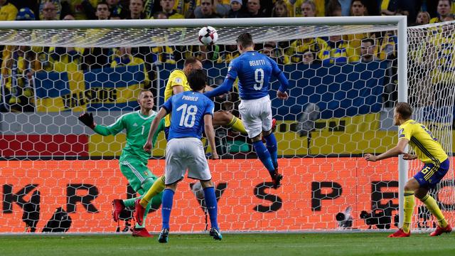 Takluk dari Swedia, Italia Terancam Gagal Lolos ke Piala Dunia