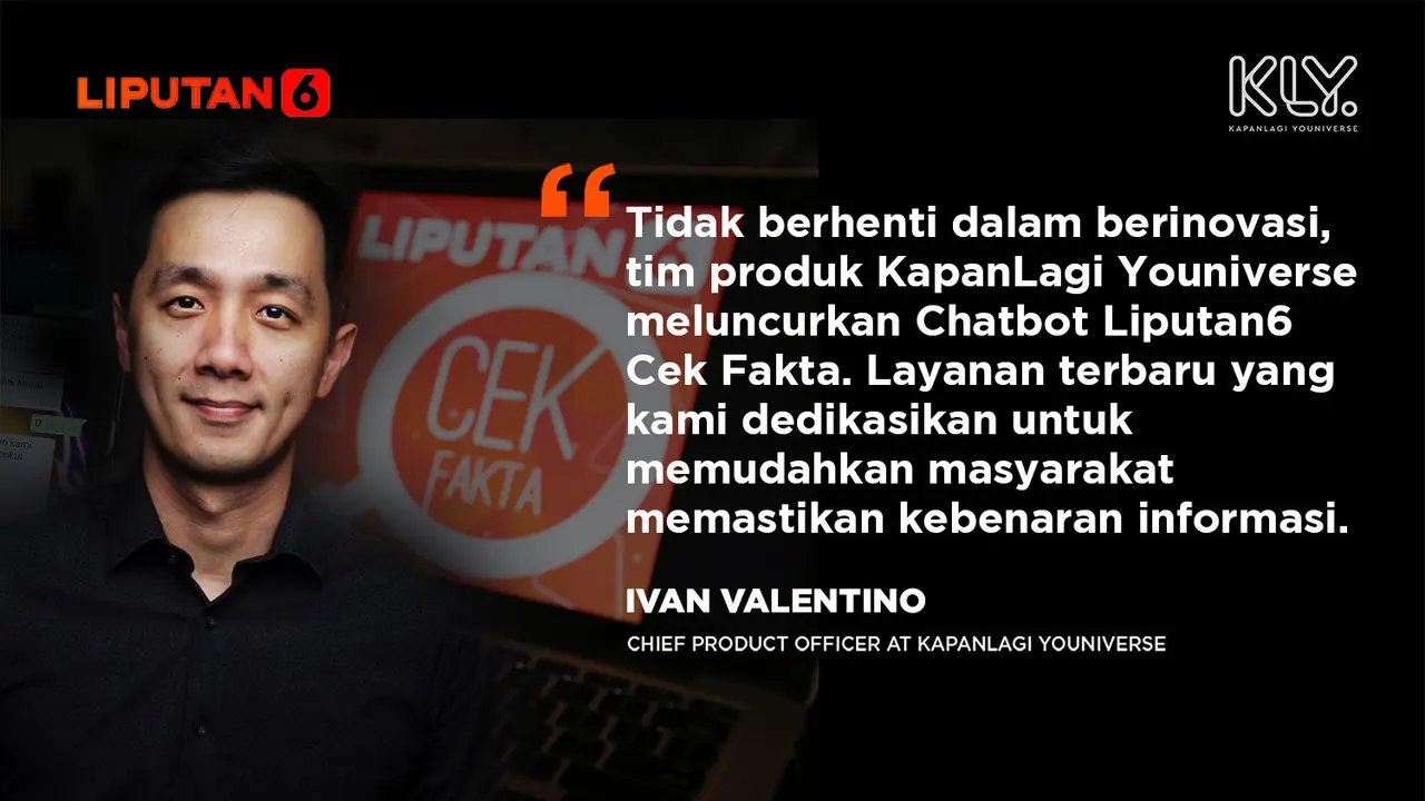 Chatbot WhatsApp Liputan6 Cek Fakta