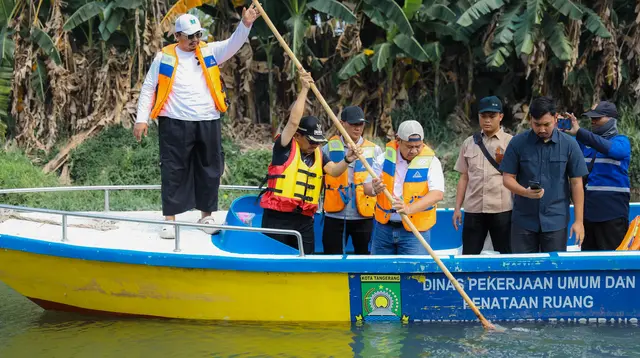 Kondisi Sungai Cisadane Dampak Kemarau, Ini Imbauan untuk Warga