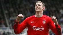 Peter Crouch ketika masih membela Liverpool. (AFP/Paul Ellis)