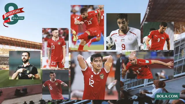 Kolase -  Timnas Indonesia dan Palestina