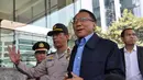 Sebelumnya, pada 3 September 2014 KPK menetapkan Jero Wacik sebagai tersangka terkait indikasi penyimpangan dana di Kementerian ESDM, Jakarta, (9/10/14).(Liputan6.com/Miftahul Hayat) 