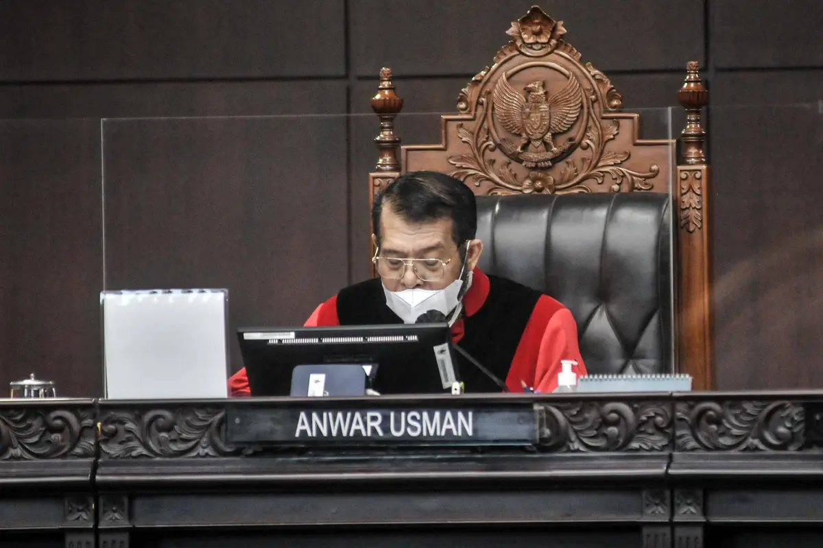 Anwar Usman kembali terpilih sebagai Ketua Mahkamah Konstitusi (MK).