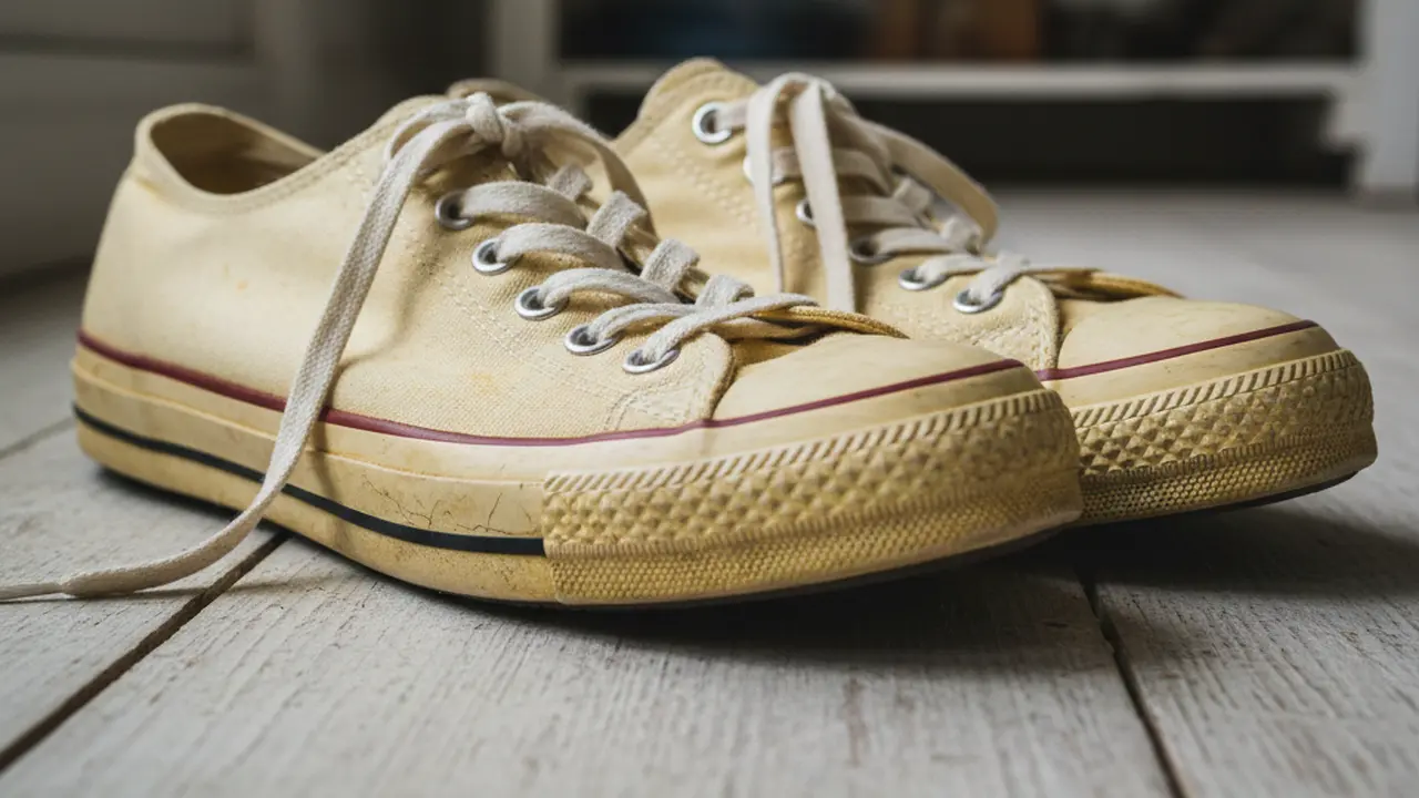 Sepatu Putih yang Menguning