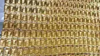 Emas batangan yang disita di Bangladesh. (Bangladesh Customs)