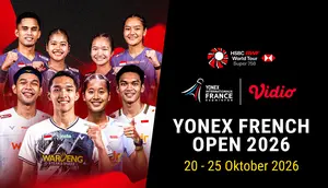 Yonex French Open 2026: 14 Wakil Indonesia Siap Bersaing di BWF 750 Hanya di Vidio