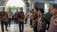Presiden RI Joko Widodo (Jokowi) menghadiri pemberian apresiasi penghargaan penanganan COVID-19 di Gedung Dhanapala, Jakarta pada 20 Maret 2023. (Dok Kementerian Kesehatan RI)