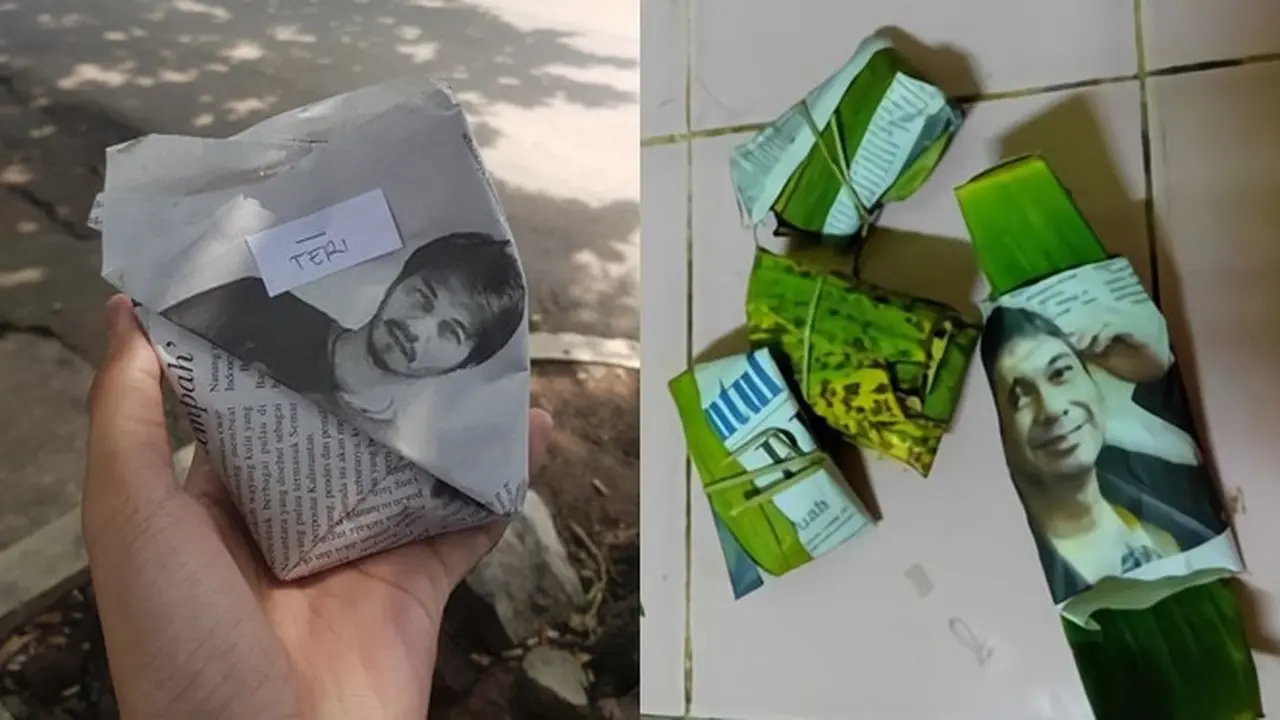 6 Potret Bungkus Makanan dengan Foto Seleb Ini Bikin Tawa Pecah