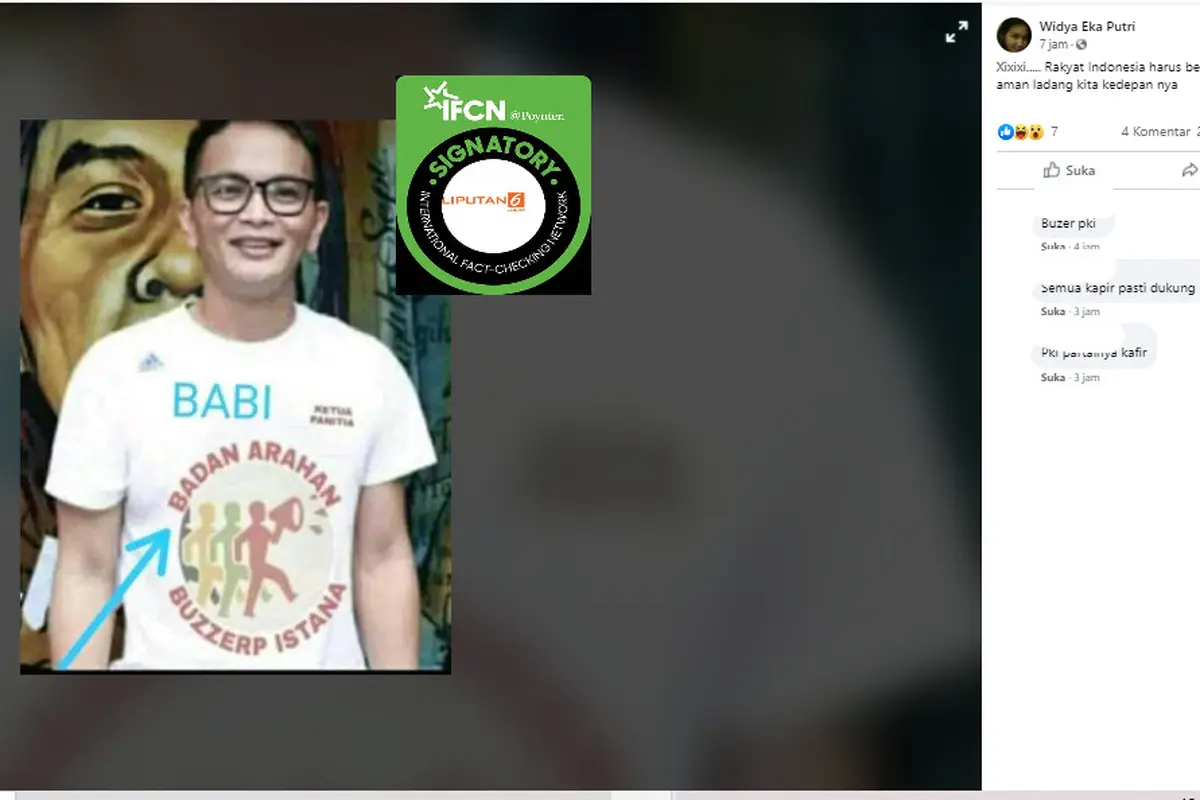 Klaim Foto Yosi Project Pop Mengenakan Baju Bertuliskan Badan Arahan Buzzerp Istana